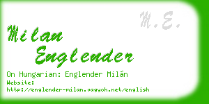 milan englender business card